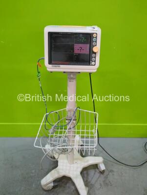 Philips SureSigns VM4 Patient Monitor on Stand (Powers Up)