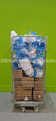 Mixed Lot of Medical Consumable Including Face Shields, Boxes of BD Integra Syringes and Hand Sanitizers