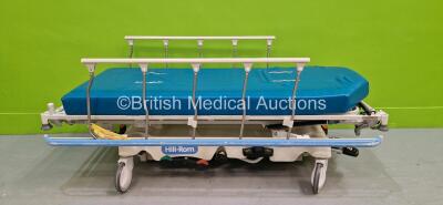 Hill-Rom Model P8000 Hydraulic Patient Trolley With Mattress (Hydraulics Tested Working)