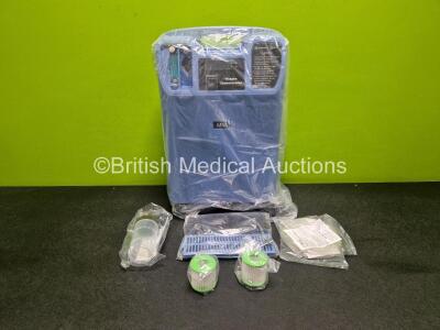 M50 Ref NBHHMM-1 Oxygen Concentrator (Like New in Box - Box Opened For Photo Purposes) with Accessories