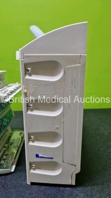 Job Lot Including 4 x B.Braun Infusomat Space Infusion Pumps (2 x Power Up, 2 x No Power, 2 x Faulty Doors and 1 x Missing Battery - See Photos), 4 x B.Braun Perfusor Space Syringe Pumps (All Power Up with Stock Power Supply - Stock Power Supply Not Inclu - 10