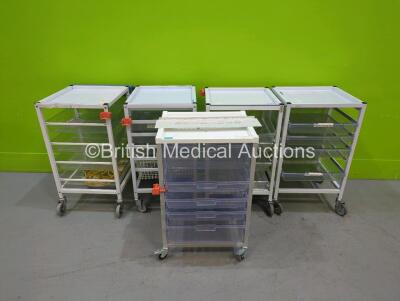 Job Lot of 5 x Various Equipment Trolleys