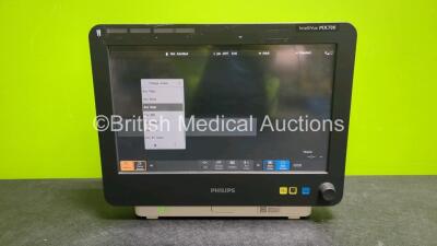 Philips IntelliVue MX700 Touch Screen Patient Monitor (Powers Up - Slight Damage To casing See Pictures) *S/N DE12508659*