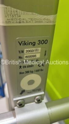 1 x Viking 300 Electric Patient Hoist with Controller (Incomplete), 1 x Arjo Calypso Electric Hoist with Battery and Controller (Powers Up) and 2 x Re-Turn Units *S/N SEE0820772 / 800095 / (8004) 505521351003287* **A/N 037933* - 12