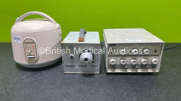 Job Lot Including TTi TGP110 10MHz Pulse Generator, 1 x Volpi Intralux 250HL Light Source and 1 x Supor SF16YA22 Rice Cooker (All Power Up) *18194 / 18244 / 18249*