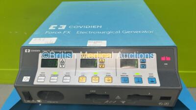 Valleylab Force FX-8C Electrosurgical / Diathermy Unit *Mfd - 2016-10* (Powers Up) on Trolley *S6J23928AX* - 2