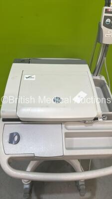 GE MAC5500 ECG Machine with 10-Lead ECG Lead on Stand (Powers Up) *S/N SCD06032203PA* - 4