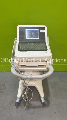 Philips PageWriter TC20 ECG Machine *Mfd 2016* with ECG Lead (Powers Up with Damaged Casing - See Photo) on Stand *CN31608879*