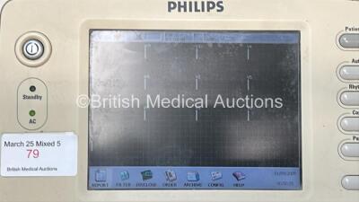 Philips PageWriter Trim III ECG Machine on Stand with 10 Lead ECG Leads (Powers Up with 2 x Missing Keys) *US60610380 / US60612521* - 3