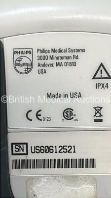 Philips PageWriter Trim III ECG Machine on Stand with 10 Lead ECG Leads (Powers Up with 2 x Missing Keys) *US60610380 / US60612521* - 6