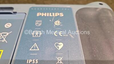 3 x Philips Heartstart FRX Defibrillators (All Power Up) with 3 x LiMNO2 Ref M5070A Batteries *Install Before - 2023 / 2024 / 2017* (1 x Flat) - 8