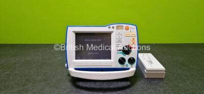 Zoll R Series ALS Defibrillator / Monitor (Powers Up and Cracked Dial - See Photo) Including Pacer, ECG and Printer Options with 1 x Paddle Lead, 1 x 3 Lead ECG Lead and 2 x Zoll SurePower Battery Packs Li-Ion *SN AF13A026600*