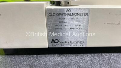 AO CLC Ophthalmometer Model 11705 (Powers up) - 7