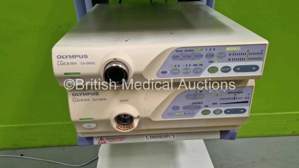 Olympus Stack System Including Evis Lucera CLV-260SL Light Source, Evis ...