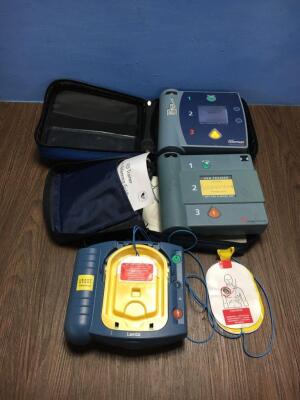 1 x Philips Heartstream AED Trainer, 1 x Laerdal Heartstart Trainer and 1 x Laerdal Heartstart FR2 Defibrillator (G)