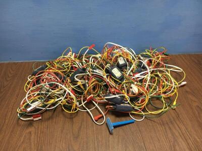 Job Lot of Cardiac Science 3 Lead ECG Leads and 1 x Razor (G)