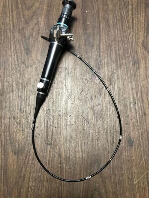 Olympus LF-DP Laryngoscope in Case - Engineer's Report : Optical System - 3 Broken Fibers, Angulation - No Fault Found, Insertion Tube - Crush Marks, - 2