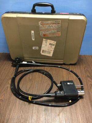 Pentax EC-3840LK Video Colonoscope in Case - Engineer's Report : Optical System - Untested Due to No Processor, Angulation - Bending Section Strained,
