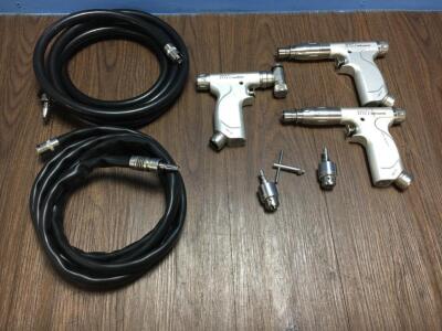 2 x Hall Series 4 Drill/Reamer, 1 x Hall Series 4 Oscillator with 2 x Hoses and Attachments in Tray *S/N NA*