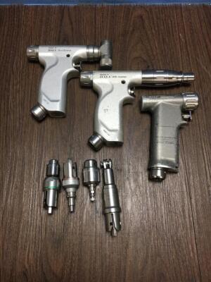 1 x Hall Series 4 Drill/Reamer, 1 x Hall Series 4 Oscillator and 1 x Hall Power Pro Pneumatic Modular Handpiece with 4 x Attachments