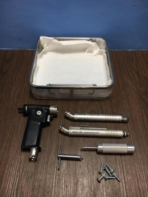 2 x Hall Micro 100 Sagittal Saws and 1 x Hall Mini-Driver Air Handpiece in Tray *S/N NA*