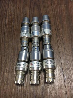 3 x Microaire 7100-001 Zimmer Reamer Couplers and 3 x Microaire Jacobs 1/4" Drill Couplers *S/N 1141 / 6001 / 1733 / 2133 / 1137 / 1100*