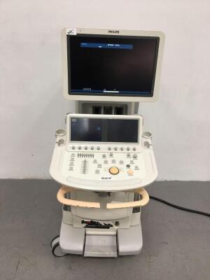 Philips iE33 Flat Screen Ultrasound Scanner Software Version 6.3.6.343 Service Hardware Rev E.2 with Sony Digital Graphic Printer UP-D897 and Mitsubis