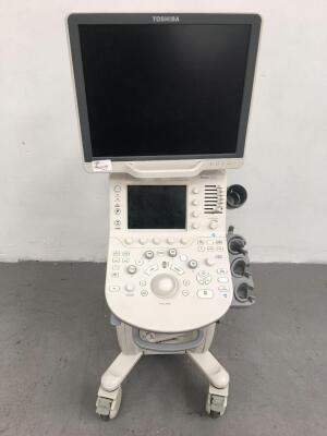 Toshiba Xario 200 TUS-X200 Flat Screen Ultrasound Scanner and Sony Digital Graphic Printer UP-D898MD (Hard Drive Removed-1 x Missing Dial See Photo) *