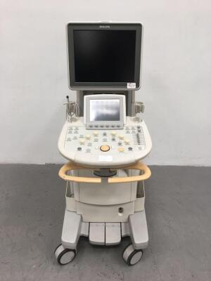 Philips iU22 Ultrasound Scanner with 1 x Transducer/Probe (1 x D2cwc Pencil Probe) (Hard Drive Removed) * SN 02D2LC *