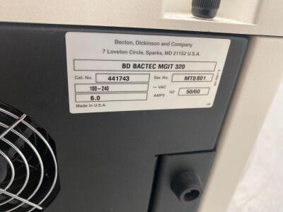 BD BACTEC MGIT 320 Mycobacteria Culture System Cat. No. - 441743 (Powers Up and in Excellent Condition) *MT0801* - 5