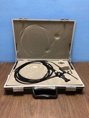 Olympus CYF-3 Cystoscope in Carry Case - Engineer's Report : Optics - No Broken Fibres, No Fault Found, Angulation - Down Short of Specification, Requ