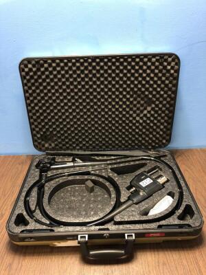 Pentax EC-3885LK Video Colonoscope in Carry Case - Engineer's Report : Optics -Untested Due to No Processor, Angulation- Not Reaching Specification, I