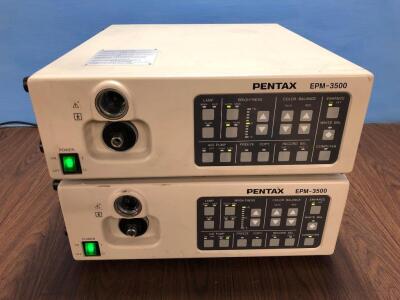 2 x Pentax EPM-3500 Light Source (Both Power Up)