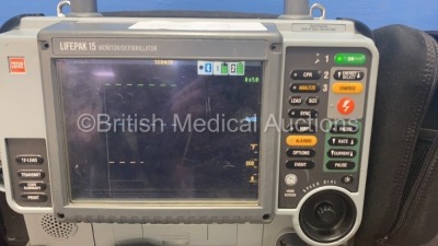 Medtronic Physio-Control Lifepak 15 12-Lead Monitor / Defibrillator *Mfd - 2010* Ref - 99577-000025 P/N - V15-2-000030 Software Version - 3207410-007 - 2