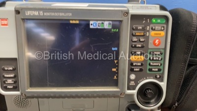 Medtronic Physio-Control Lifepak 15 12-Lead Monitor / Defibrillator *Mfd - 2010* Ref - 99577-000025 P/N - V15-2-000030 Software Version - 3207410-007 - 2