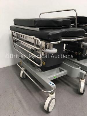 2 x Anetic Aid QA2 Hydraulic Patient Trolleys with Mattresses (Hydraulics Tested Working) - 3