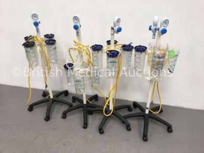 4 x Vacsax Regulators on Stands with 16 x Suction Cups and Hoses * Asset No FS0171491 / FS0171388 / FS0171389 / FS0171490 * - 2