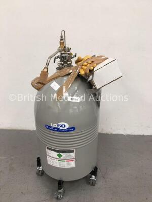 Taylor-Wharton LD 50 Liquid Dewar with Brymill CRY-AC Cryogun, Gloves and Accessories