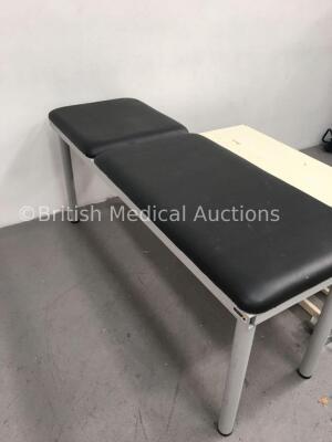 1 x Sunflower Medical Static Patient Examination Couch and 1 x Hydraulic Table - 3