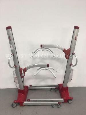 2 x Molift Electric Patient Hoists with 1 x Controller (Both No Power) * SN 29248 / 29786 *