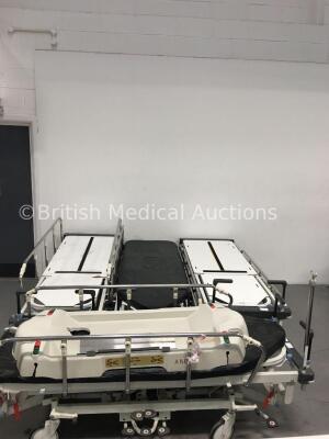 4 x Huntleigh Lifeguard Hydraulic Patient Trolleys with 2 x Mattresses (3 x Hydraulics Tested Working, 1 x Hydraulics Tested Not Working)