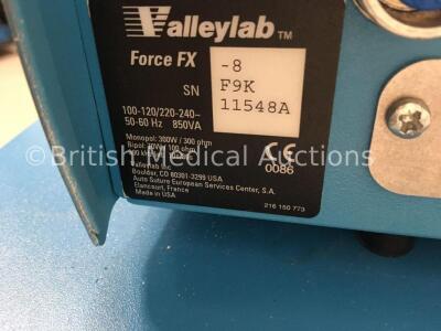 Valleylab Force FX-8 Electrosurgical/Diathermy Unit on Covidien Trolley (Powers Up) * SN F9K11548A * - 3