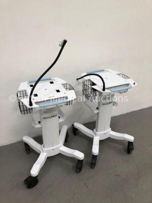 2 x Welch Allyn CP150 ECG Mobie Trolley/Stands - 2