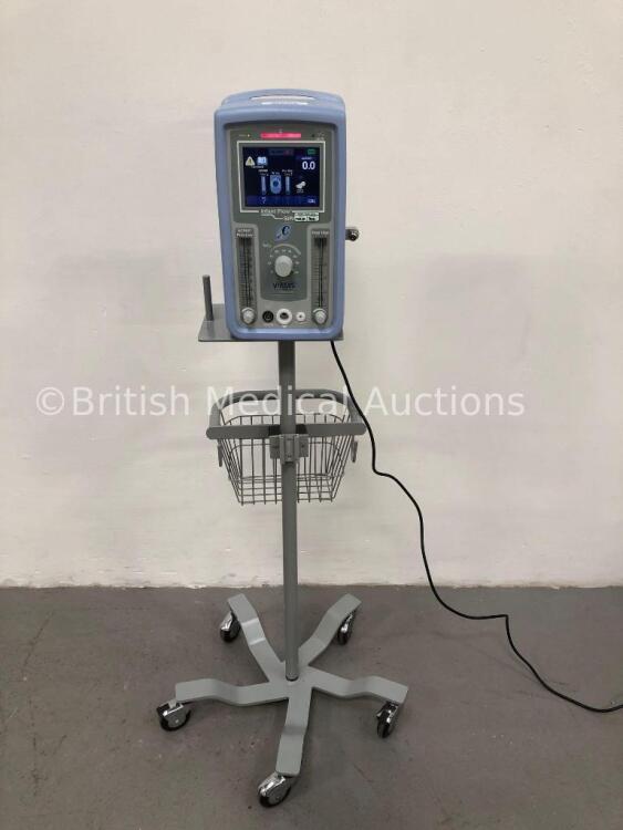 Viasys Healthcare Infant Flow SiPAP Part Number 675-CFG-004 on Stand (Powers Up) *W* * Mfd Sept 2008 *