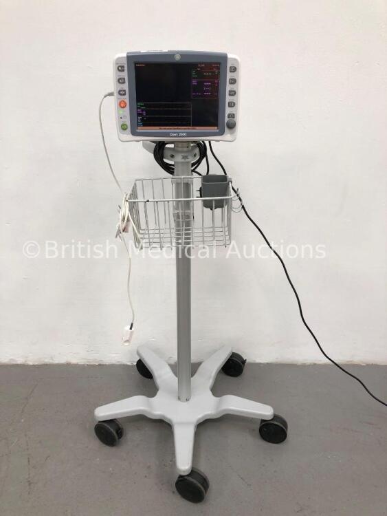 GE Dash 2500 Patient Monitor with SpO2,ECG,NIBP Options and 1 x SpO2 Finger Sensor (Powers Up) * Mfd 2010 *