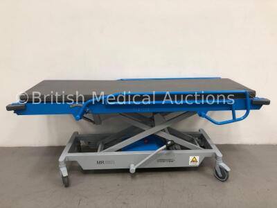 Wardray Premise MR 5501 MRI Conditional Hydraulic Trolley with Mattress (Hydraulics Tested Working)