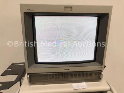 Olympus TC-C2 Compact Stack Trolley Including Sony HR Trinitron Monitor, Olympus OTV-SC Camera Control Unit, Olympus OTV-SC Camera Head, Olympus CLH-S - 2