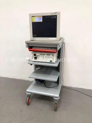 Profile Endoscopy Stack Trolley Including NDS Radiance Monitor,Pentax OS-A50 Keyboard and Pentax EPK-1000 Endoscope Processor/Light Source Unit (Power - 5