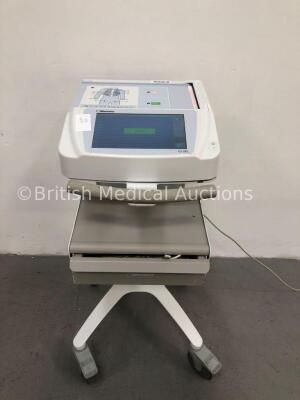 Mortara ELI 280 ECG Machine on Mortara Trolley with 1 x 10-Lead ECG Lead (Powers Up) * SN 113080154013 *