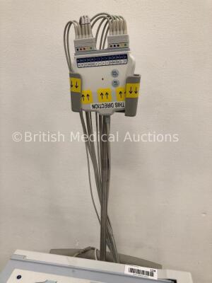 Mortara ELI 280 ECG Machine on Mortara Trolley with 1 x 10-Lead ECG Lead (Powers Up) * SN 113080154012 * - 4